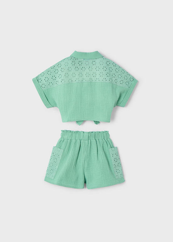 Mayoral Mädchen Shorts+T-Shirt Set 3210