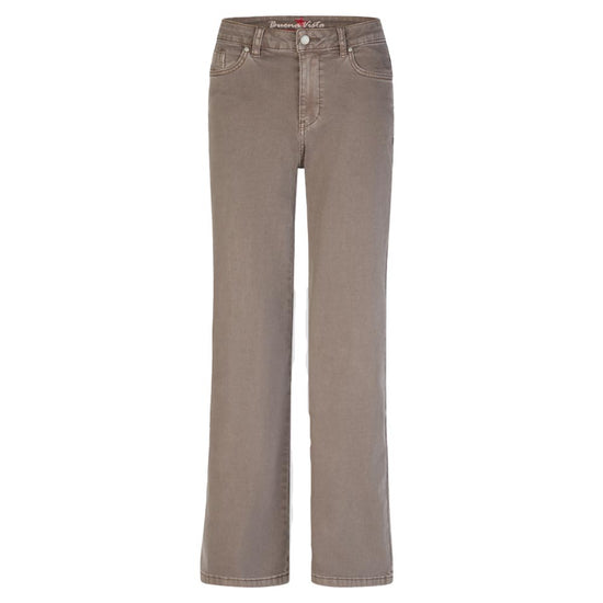 Buena Vista Damen Jeans Wide Leg stretch twill stone