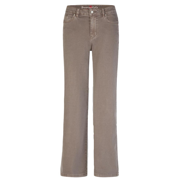 Buena Vista Damen Jeans Wide Leg stretch twill stone