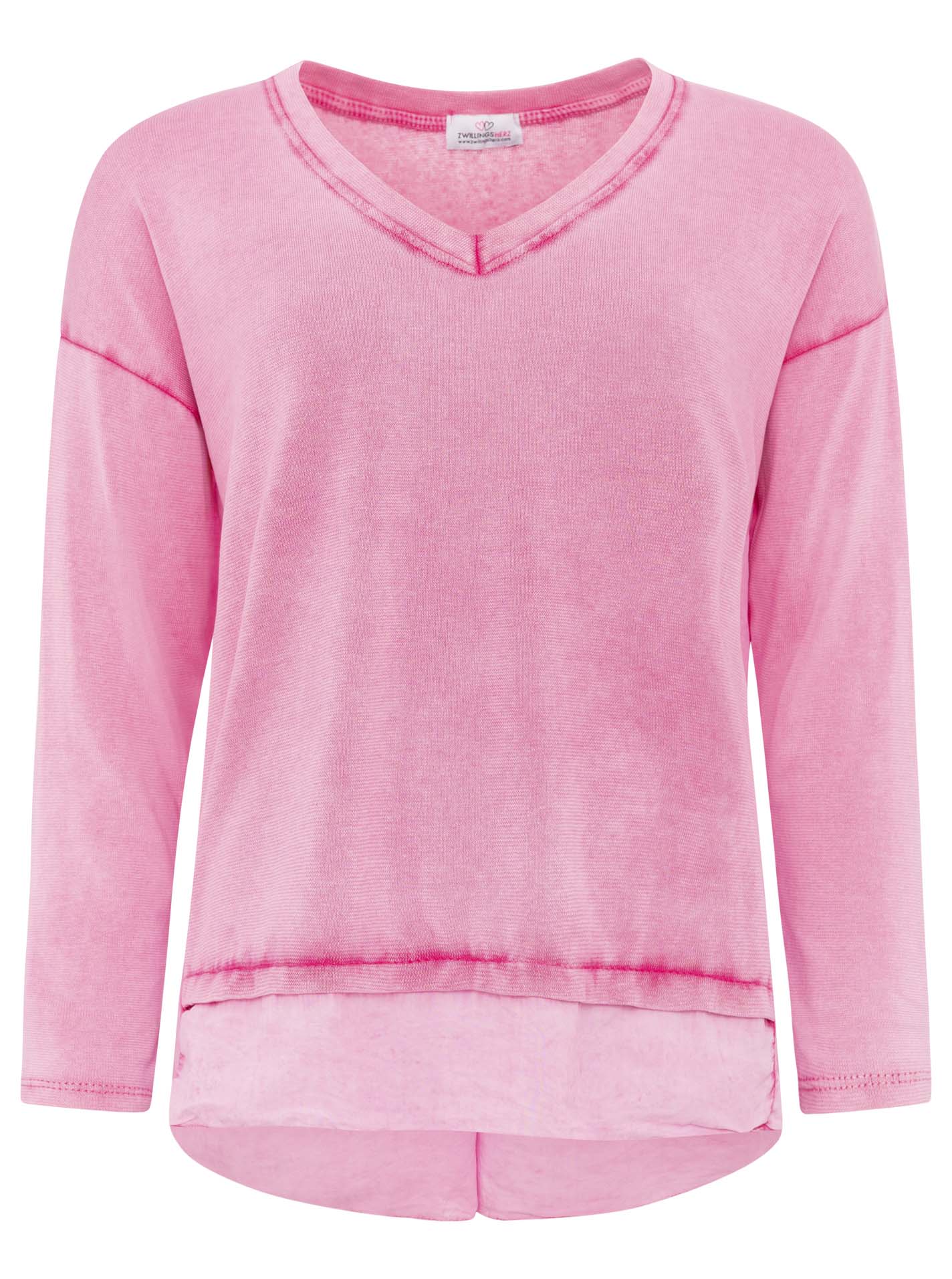 Zwillingsherz Damen Oversized Shirt "Washed Out"