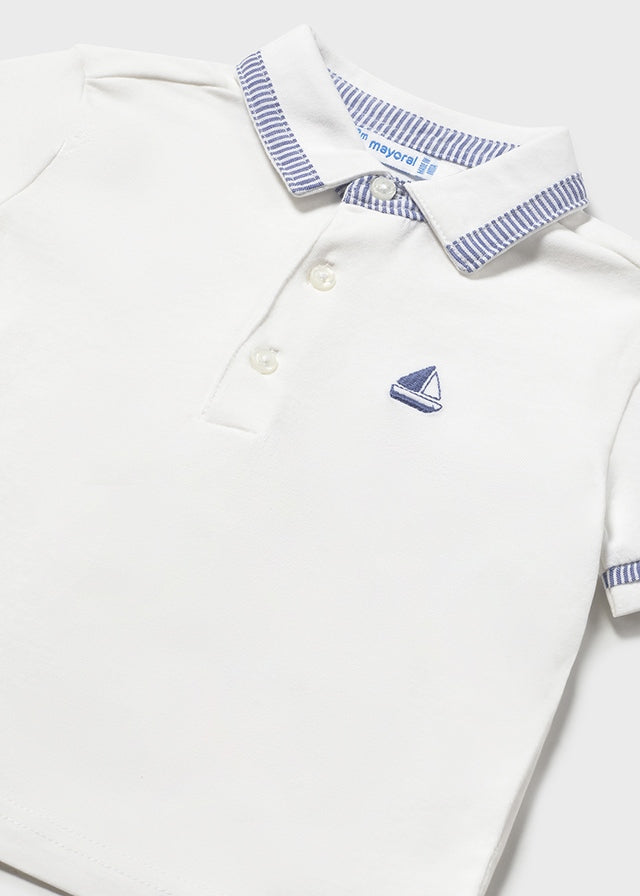 Mayoral Jungen Poloshirt 1107 – weiss