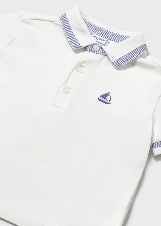 Mayoral Jungen Poloshirt 1107 – weiss