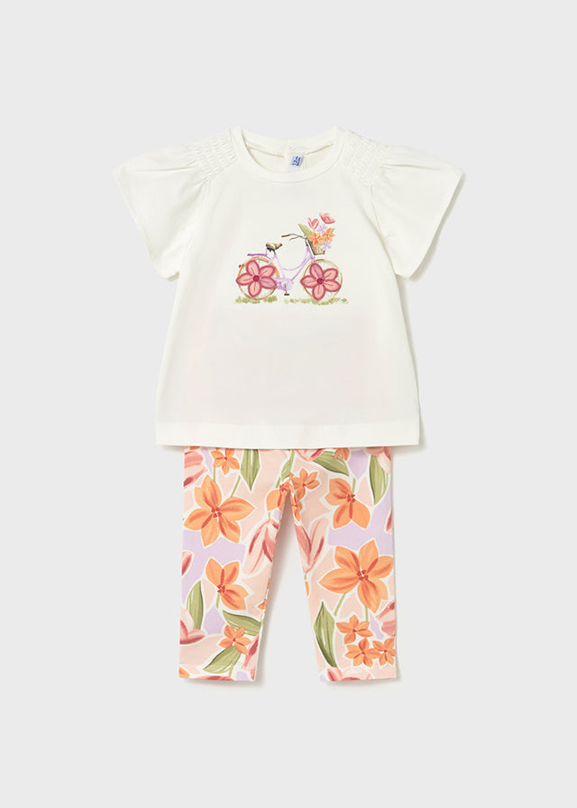 Mayoral Mädchen T-Shirt mit Leggings 1747 – blossom