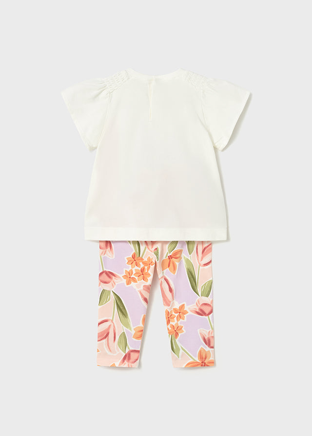 Mayoral Mädchen T-Shirt mit Leggings 1747 – blossom