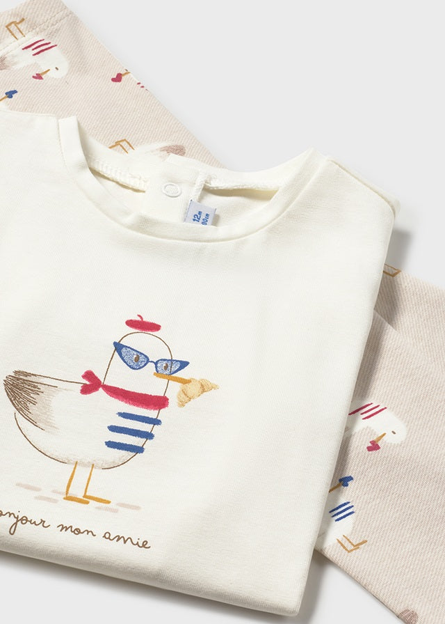 Mayoral Mädchen T-Shirt, Strickjacke und Leggings 1749