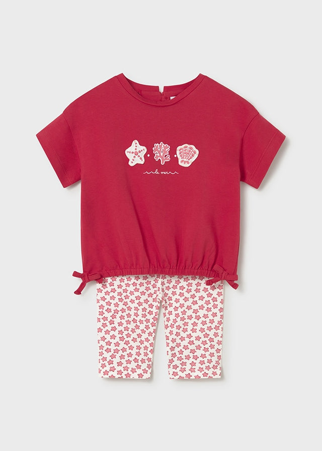 Mayoral Mädchen T-Shirt mit Leggings 1753 – rot