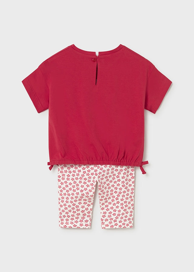 Mayoral Mädchen T-Shirt mit Leggings 1753 – rot