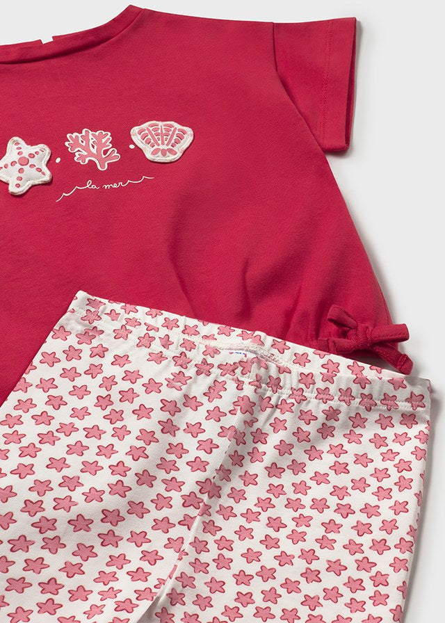 Mayoral Mädchen T-Shirt mit Leggings 1753 – rot