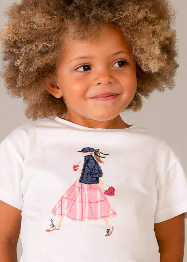Mayoral Mädchen T-Shirt 3011 – weiss
