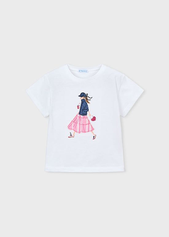 Mayoral Mädchen T-Shirt 3011 – weiss