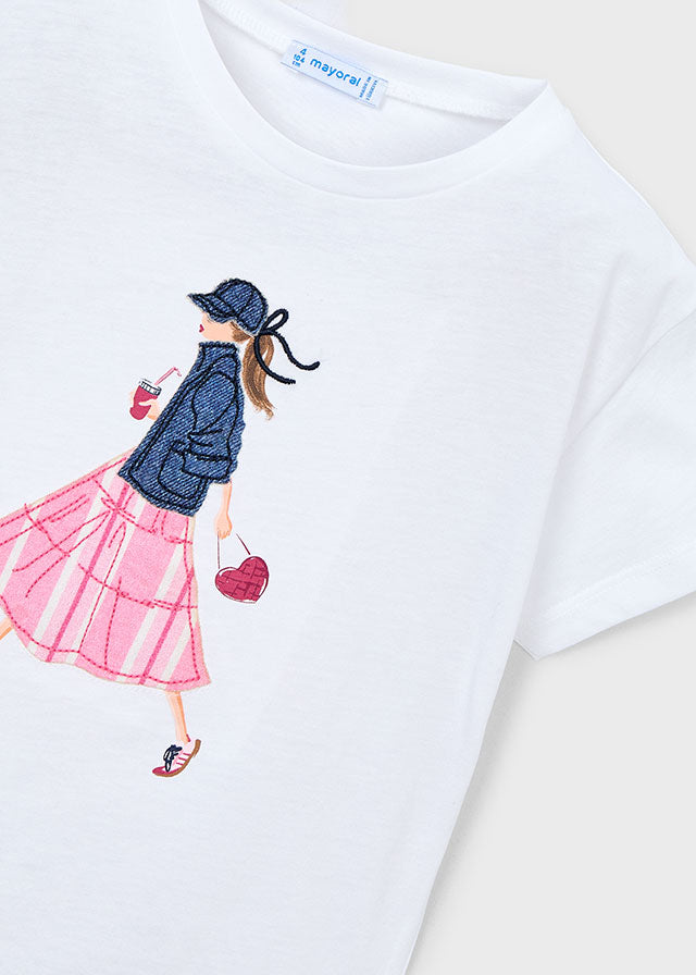 Mayoral Mädchen T-Shirt 3011 – weiss