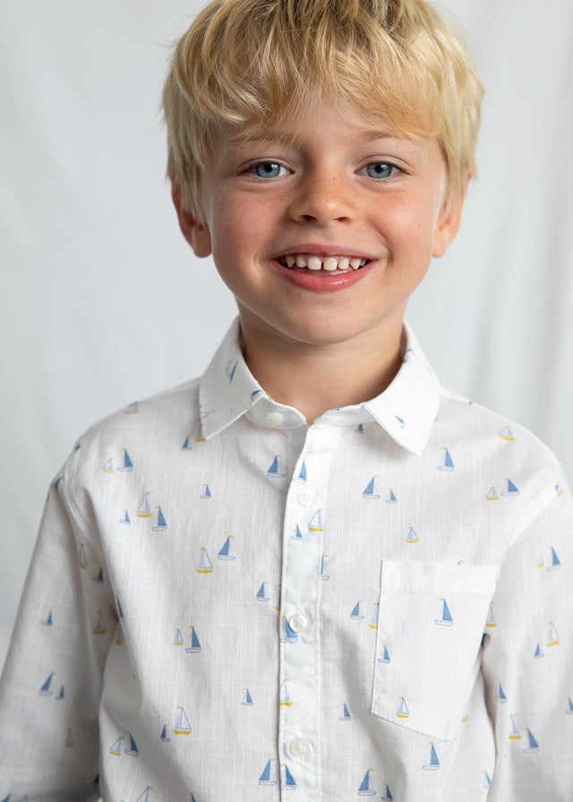 Mayoral Jungen Hemd 3119 – weiss-indi