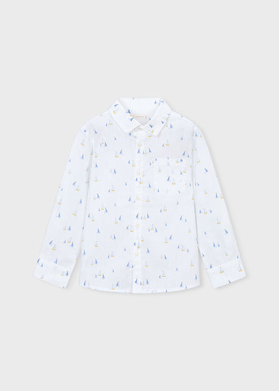 Mayoral Jungen Hemd 3119 – weiss-indi