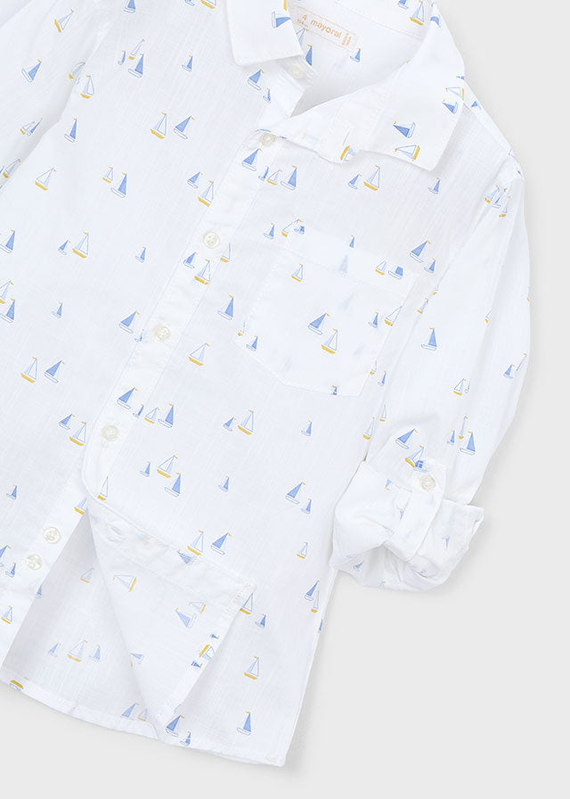 Mayoral Jungen Hemd 3119 – weiss-indi