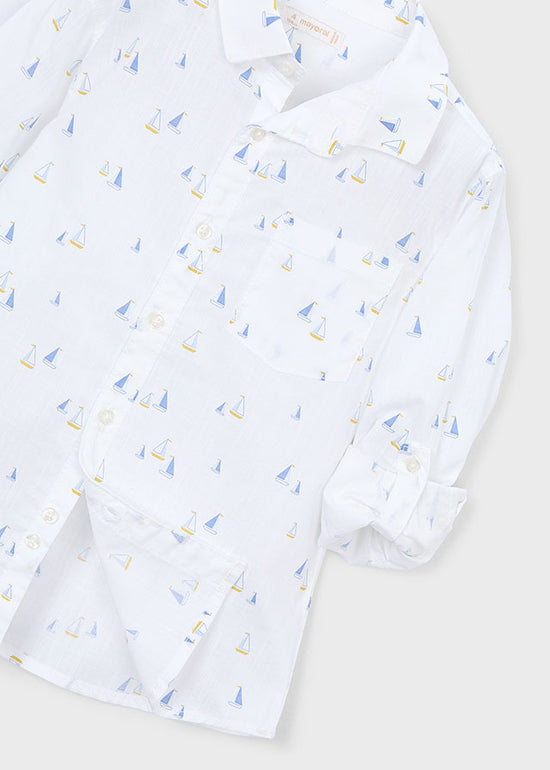 Mayoral Jungen Hemd 3119 – weiss-indi