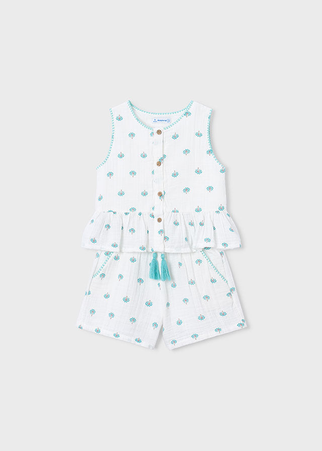 Mayoral Mädchen T-Shirt mit Hose 3229 – roh