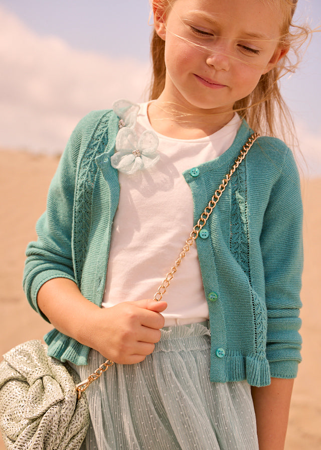 Mayoral Mädchen Strickjacke 3383 – minze