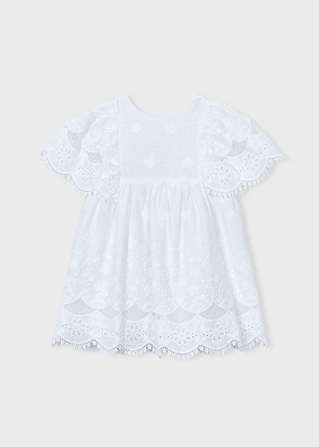 Mayoral Mädchen Kleid 3923 – weiss