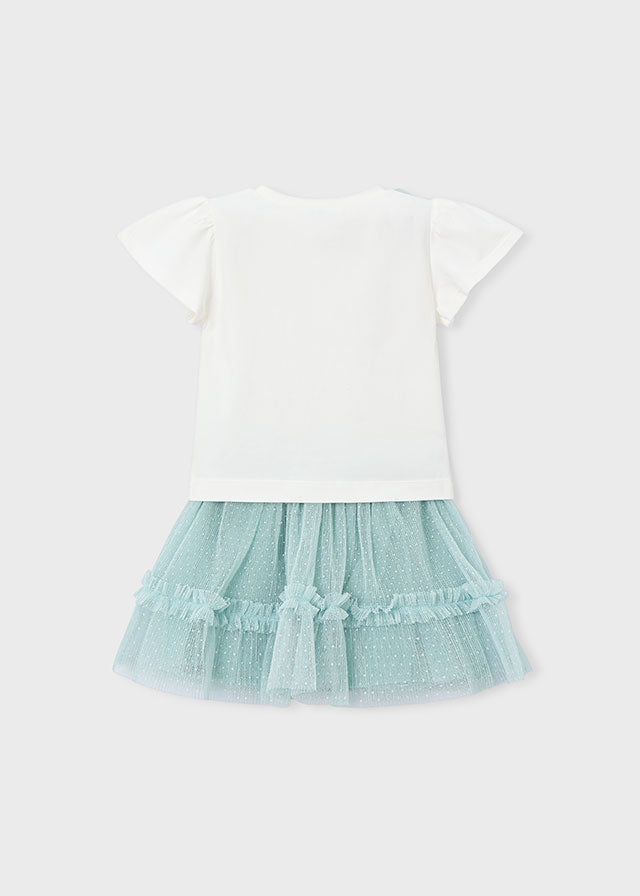 Mayoral Mädchen T-Shirt mit Rock 3946 – see