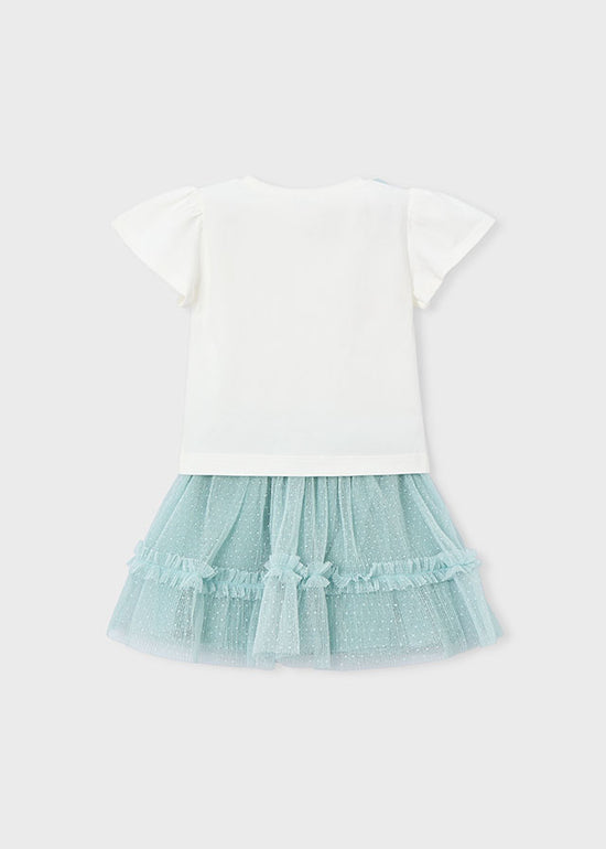 Mayoral Mädchen T-Shirt mit Rock 3946 – see