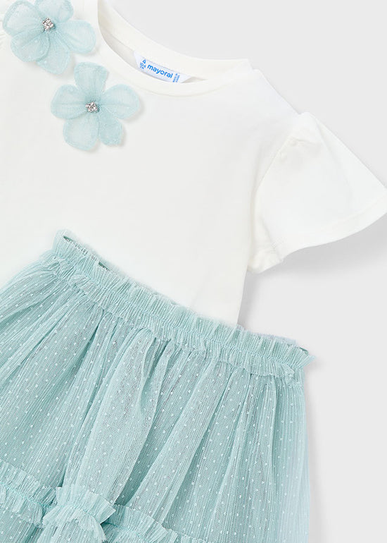 Mayoral Mädchen T-Shirt mit Rock 3946 – see