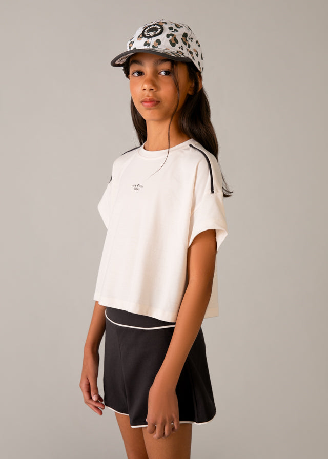 Mayoral Mädchen T-Shirt mit Short 6209 – anthrazit