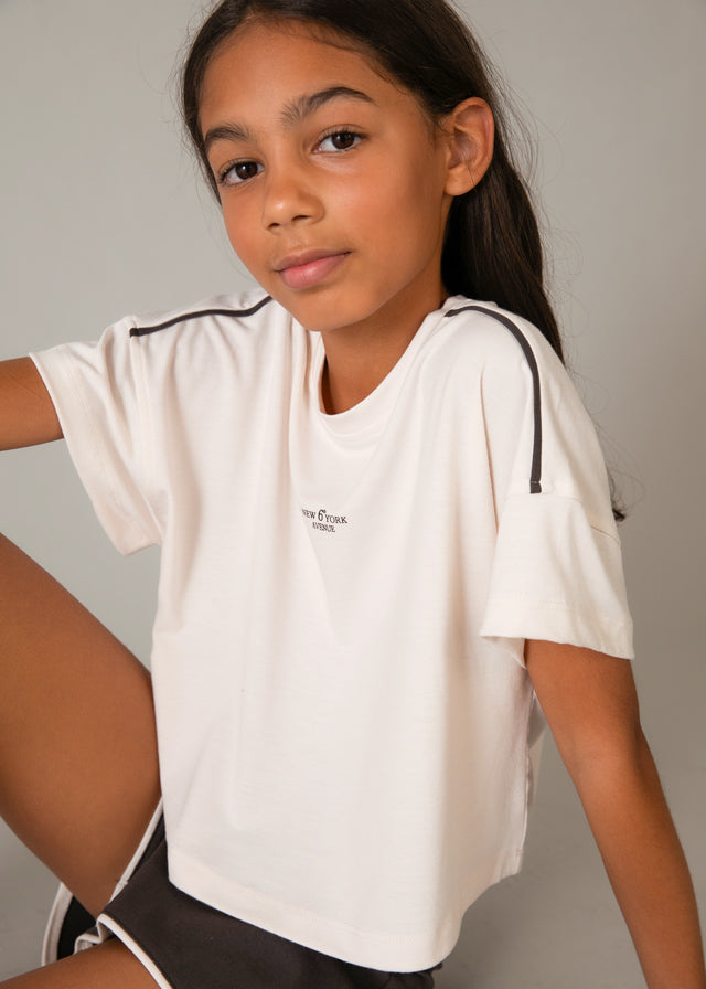 Mayoral Mädchen T-Shirt mit Short 6209 – anthrazit