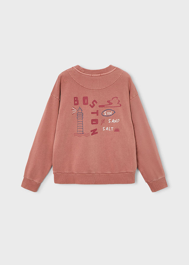 Boston Kids Jungen Sweatpullover 6423 – rot