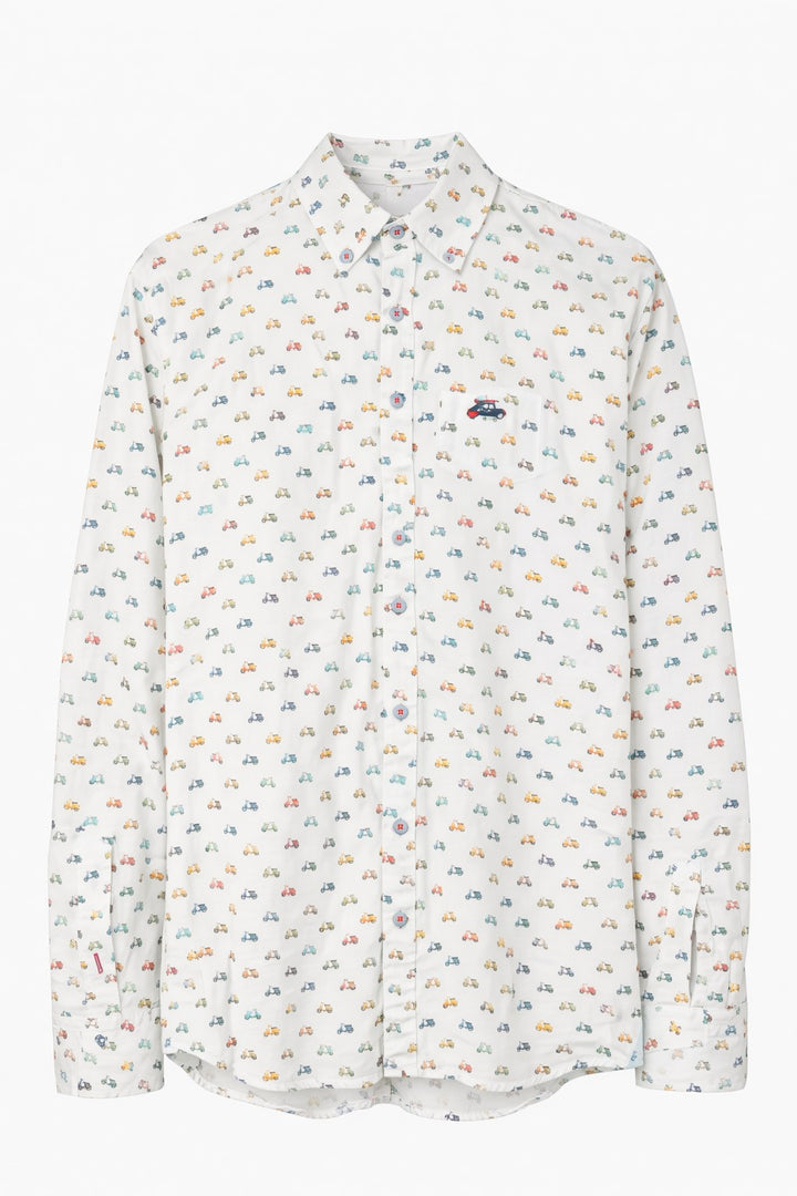 The Surfcar Herren Langarm-Hemd Lisbo