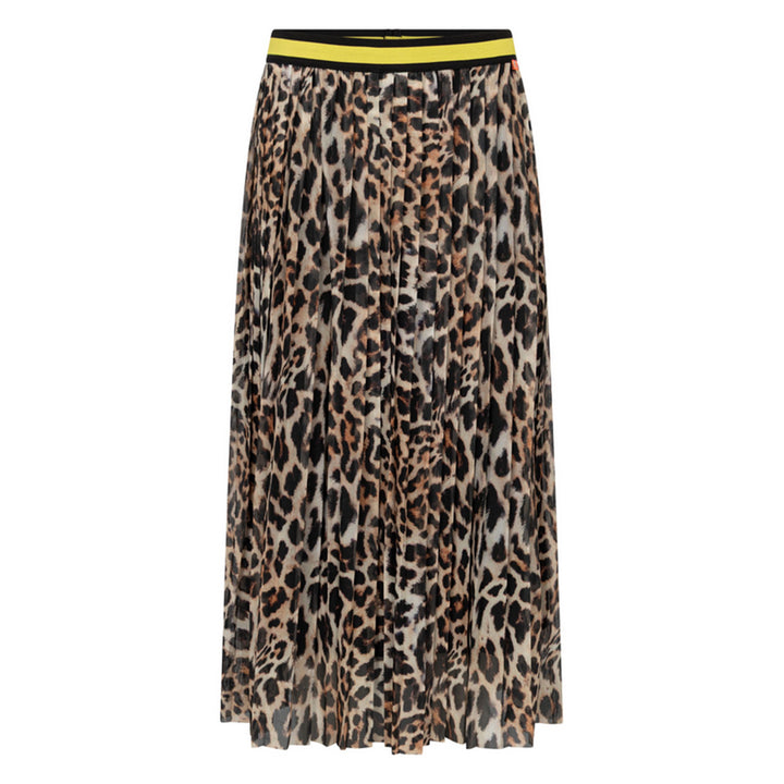 Frieda & Freddies Damen Rock Leo-Print – desert beige