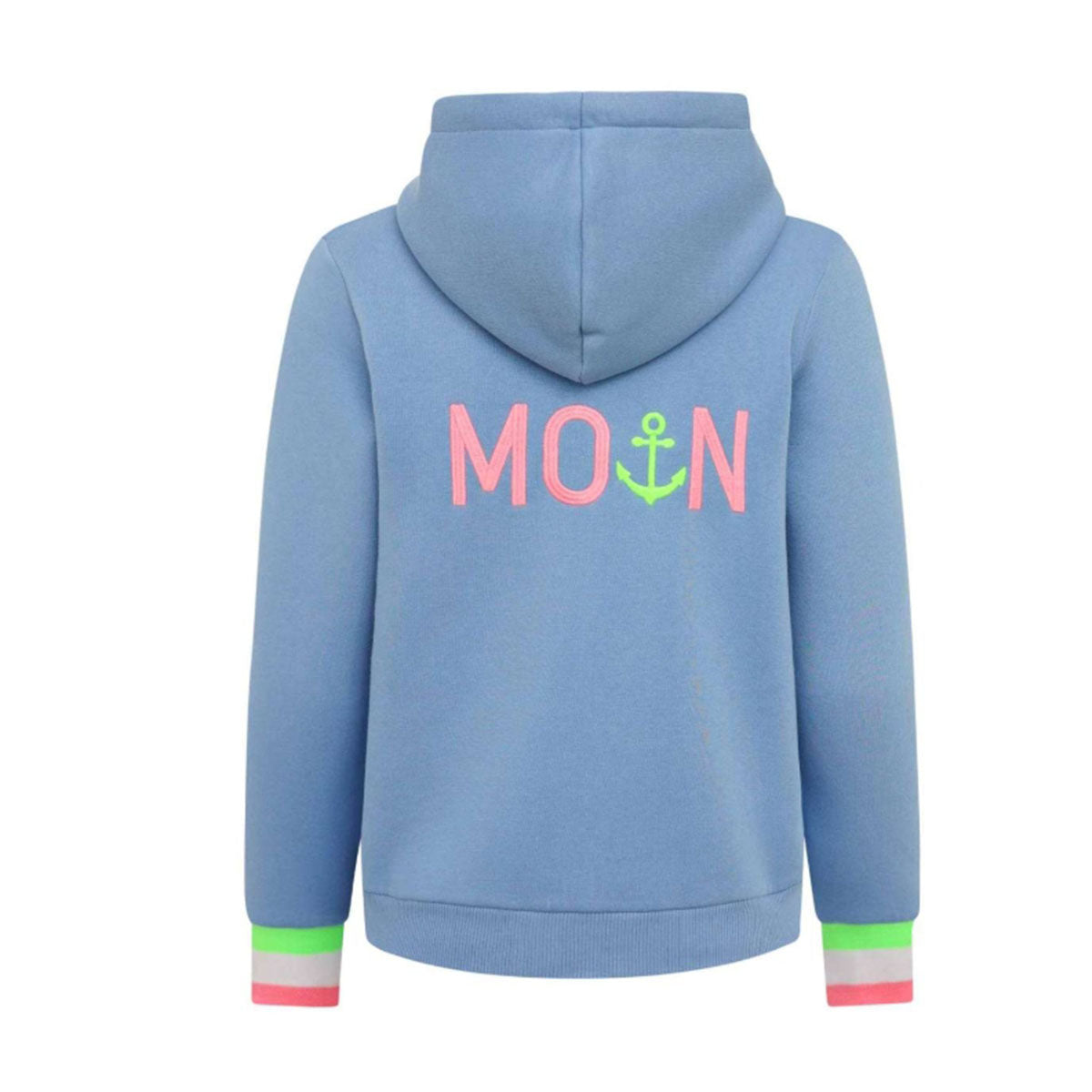 Zwillingsherz Damen Kapuzensweatjacke BW "MOIN"