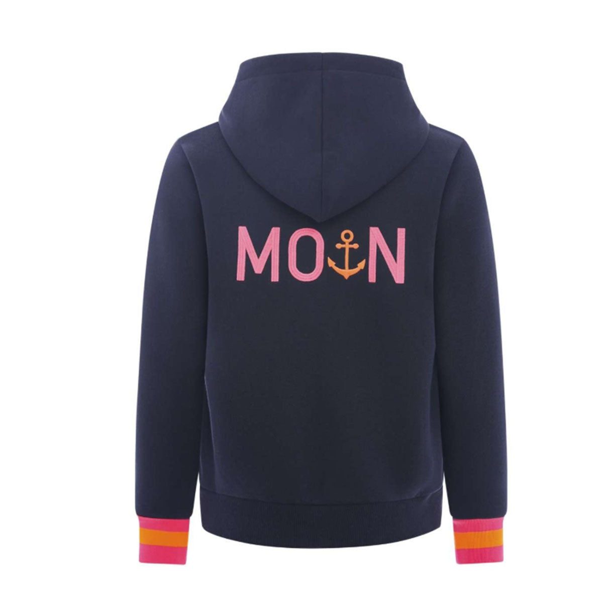 Zwillingsherz Damen Kapuzensweatjacke BW "MOIN"