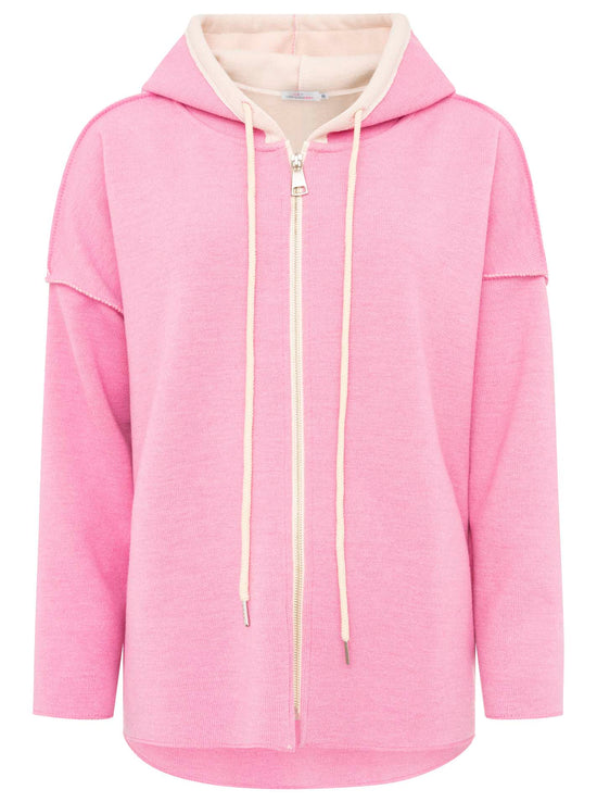 Zwillingsherz Damen Hoodiejacke Doubleface Zipper "Spring"