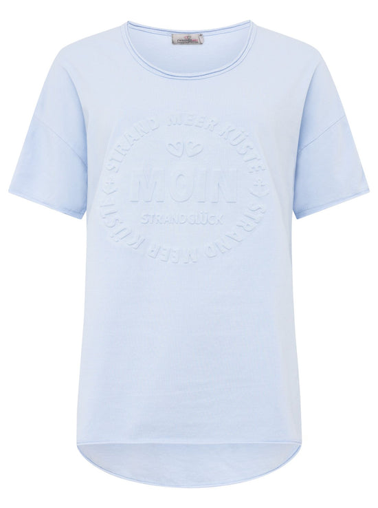 Zwillingsherz Damen T-Shirt Stempeldruck "Moin"