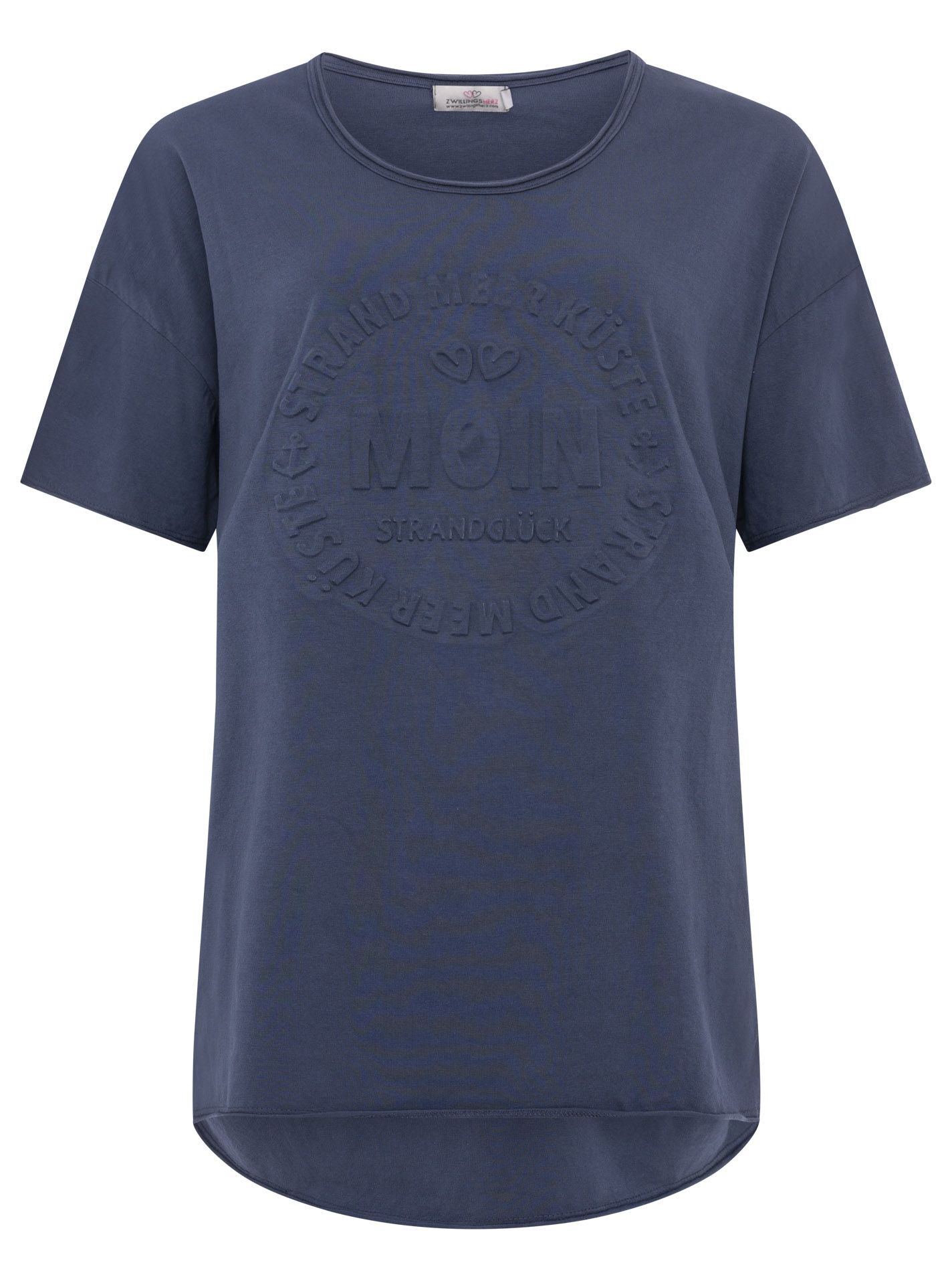 Zwillingsherz Damen T-Shirt Stempeldruck "Moin"