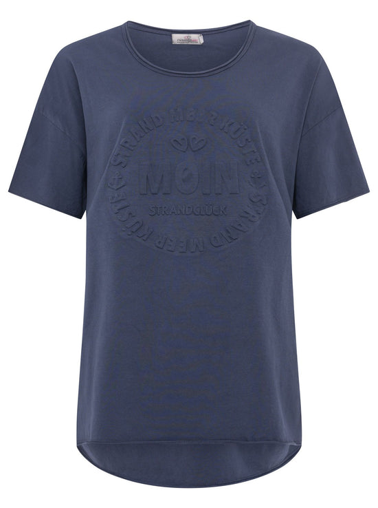 Zwillingsherz Damen T-Shirt Stempeldruck "Moin"