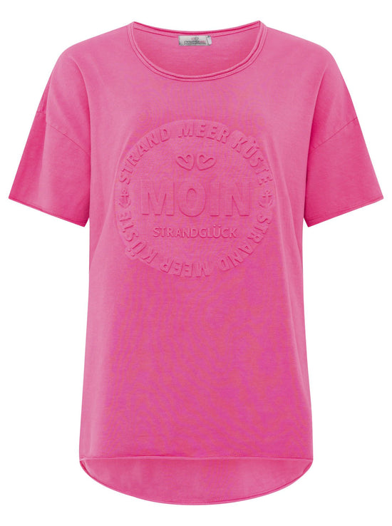 Zwillingsherz Damen T-Shirt Stempeldruck "Moin"
