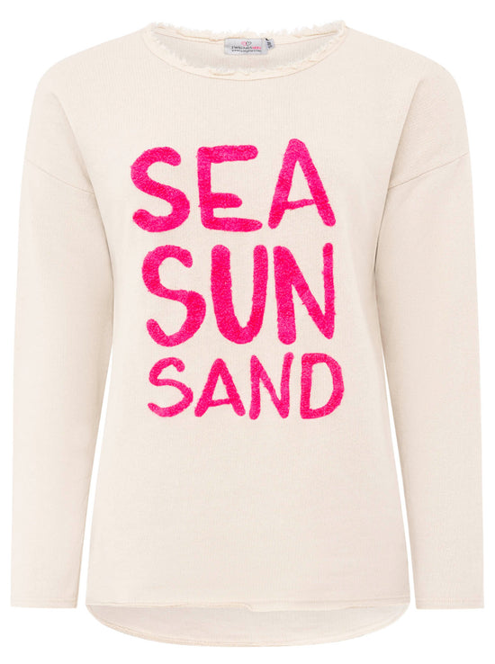 Zwillingsherz Damen Sweatshirt "Sea Sand Sun"