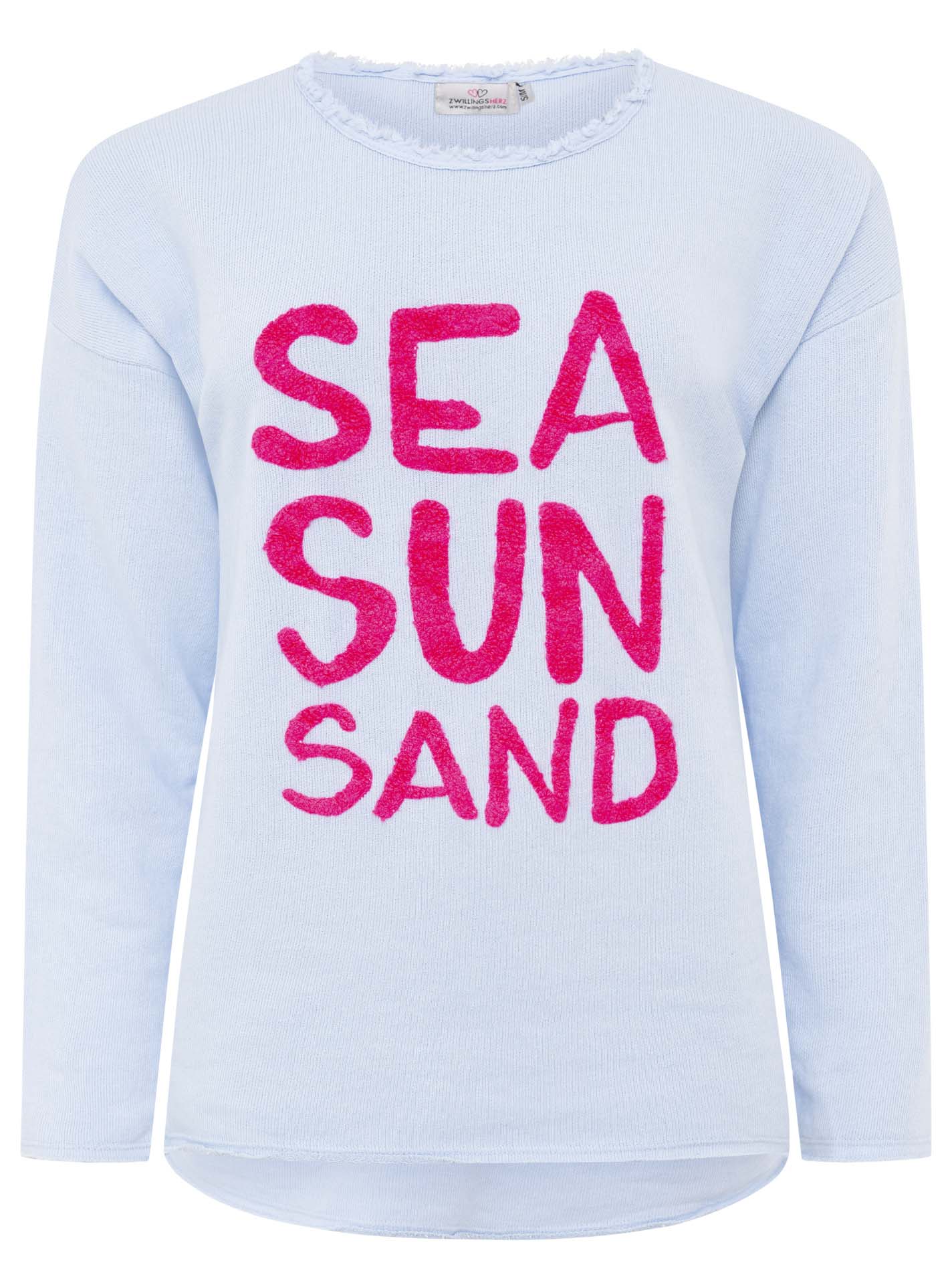 Zwillingsherz Damen Sweatshirt "Sea Sand Sun"