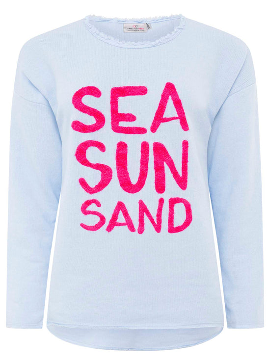 Zwillingsherz Damen Sweatshirt "Sea Sand Sun"