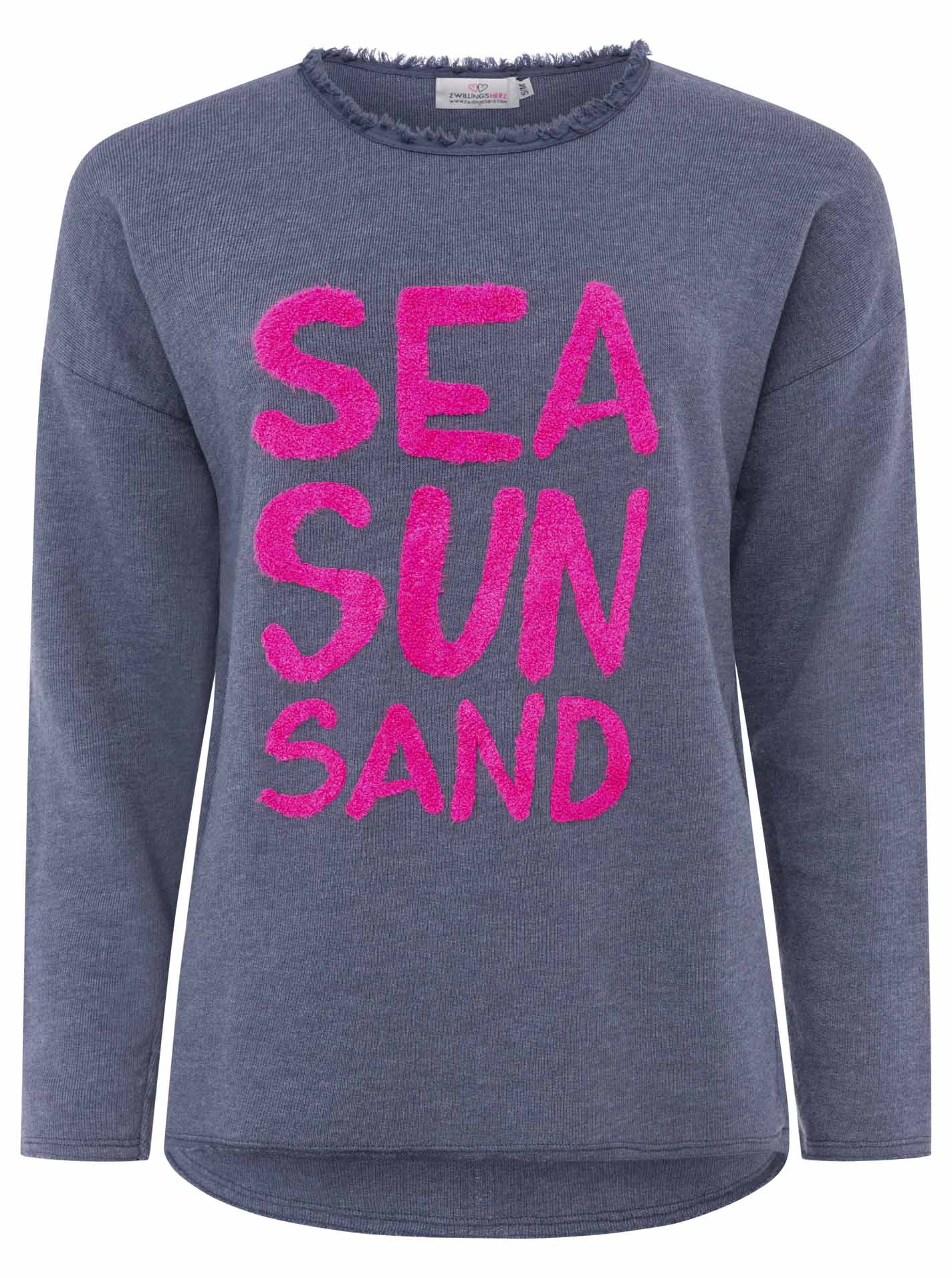 Zwillingsherz Damen Sweatshirt "Sea Sand Sun"