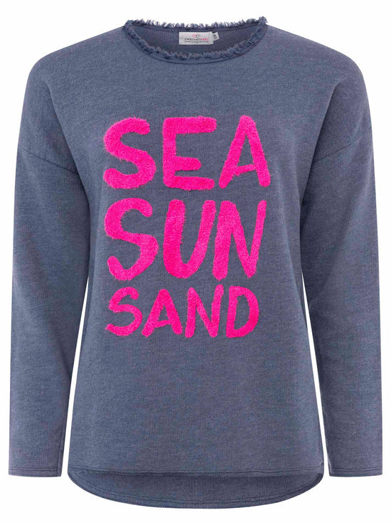 Zwillingsherz Damen Sweatshirt "Sea Sand Sun"