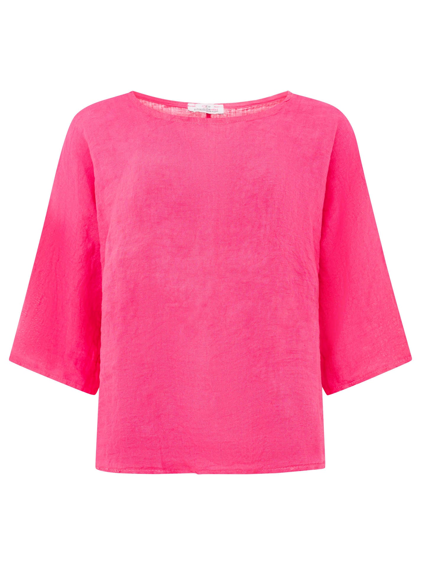 Zwillingsherz Damen Leinen Shirt "Rundhals"