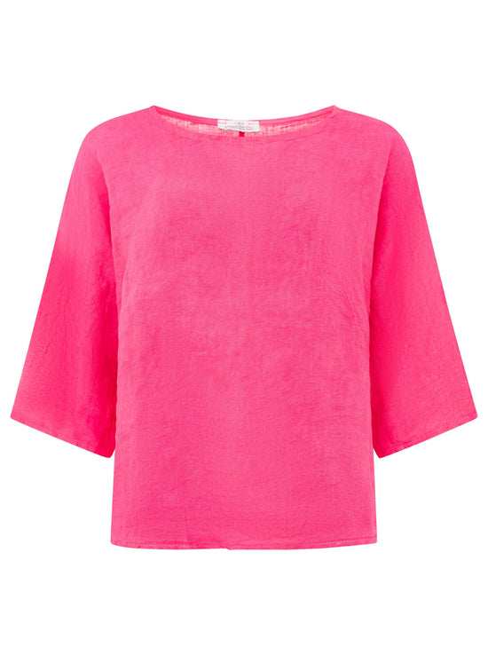 Zwillingsherz Damen Leinen Shirt "Rundhals"