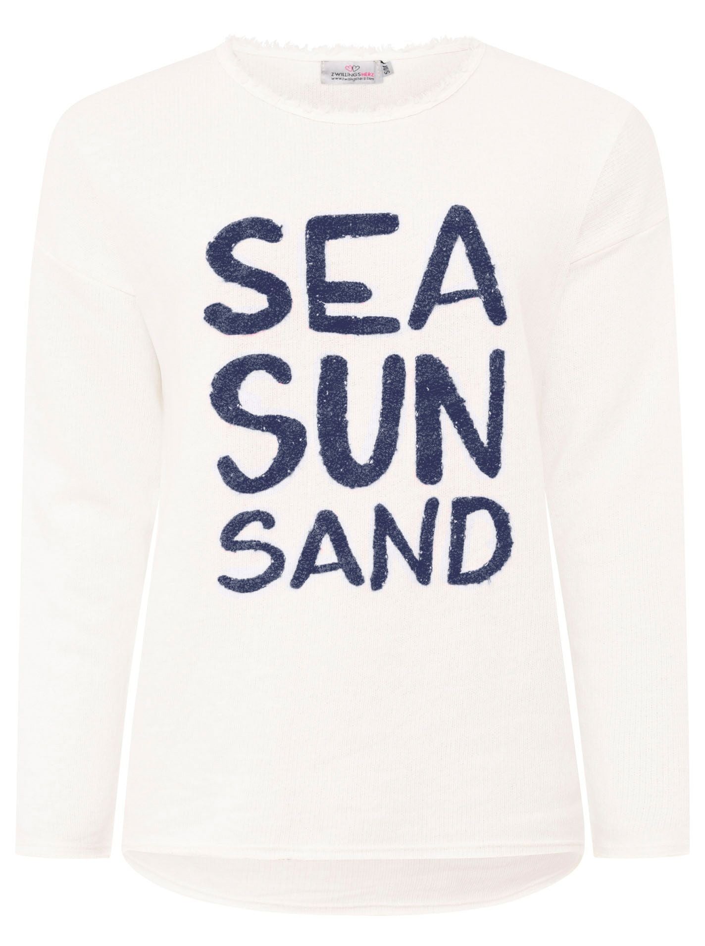 Zwillingsherz Damen Sweatshirt "Sea Sand Sun"