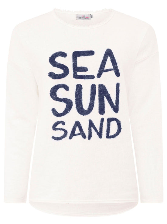 Zwillingsherz Damen Sweatshirt "Sea Sand Sun"