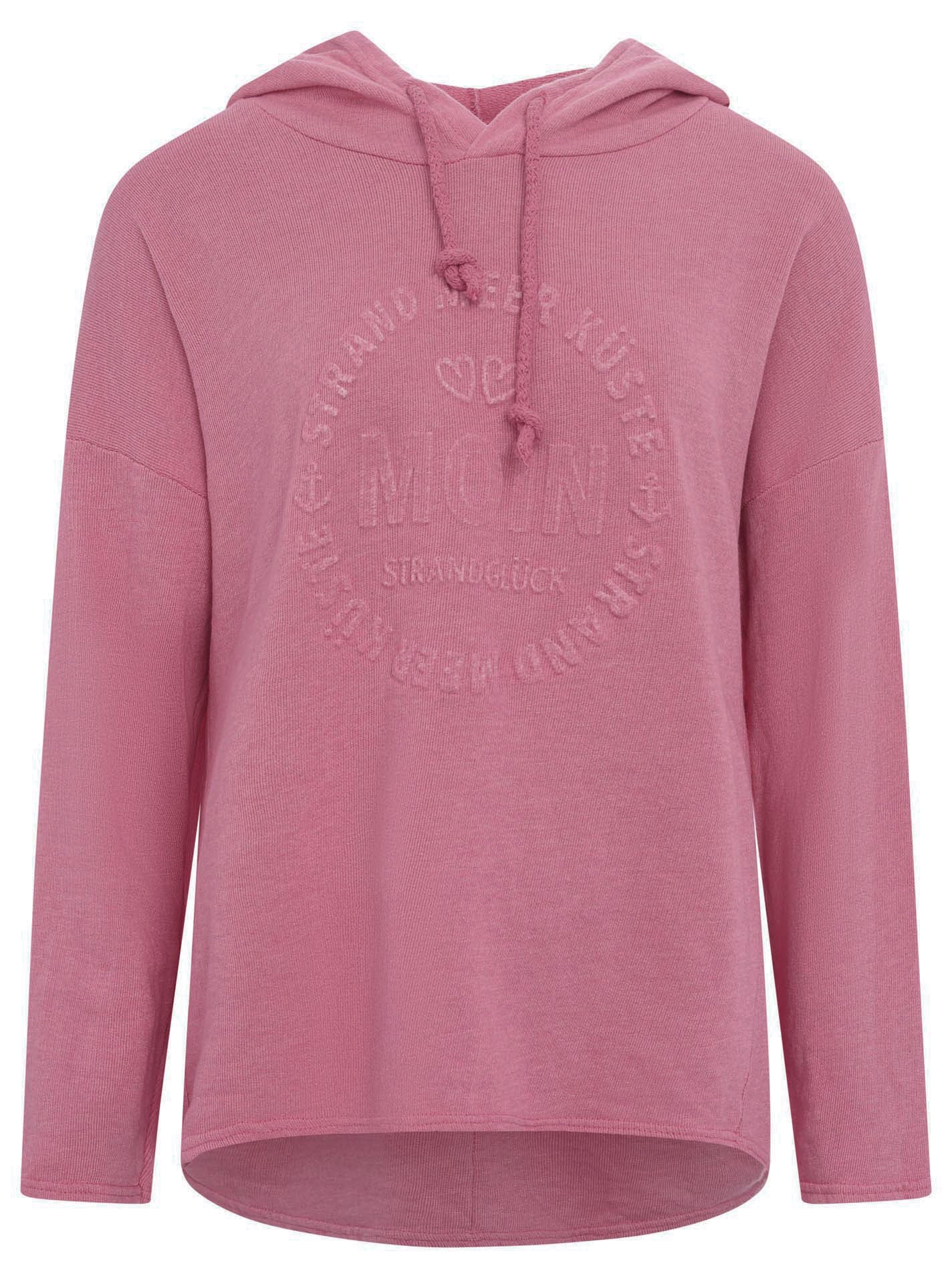 Zwillingsherz Damen Sweatshirt Hoodie BW "Moin Stempeldruck"