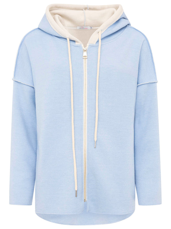 Zwillingsherz Damen Hoodiejacke Doubleface Zipper "Spring"