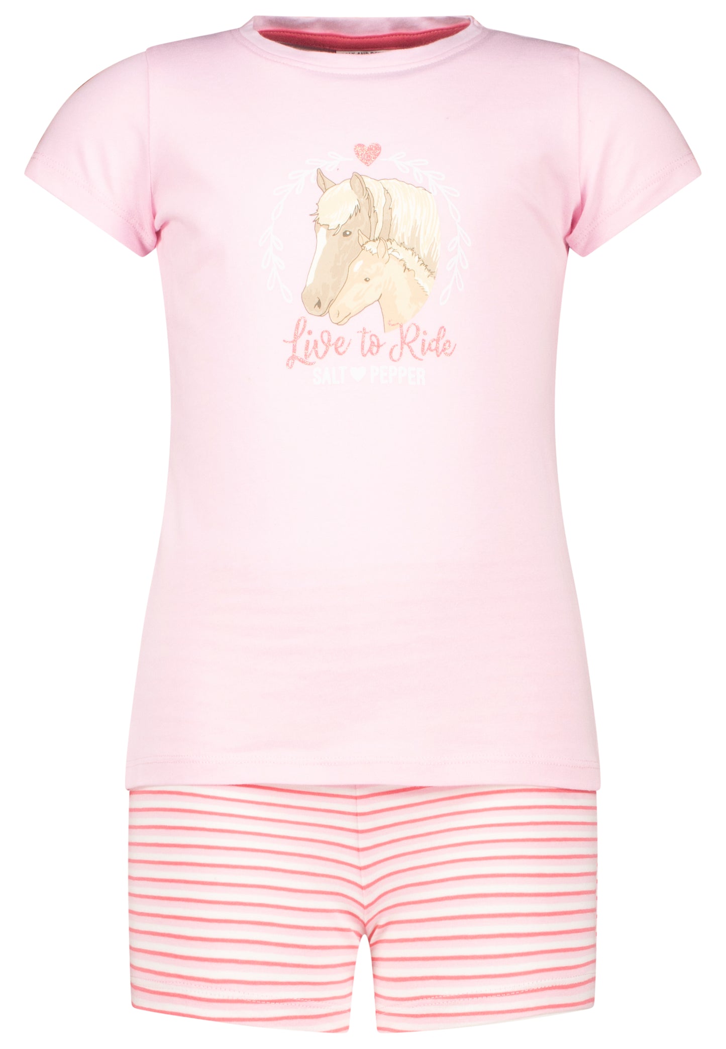 Salt & Pepper Mädchen Girls Pyjama Shorty Horses 33162819