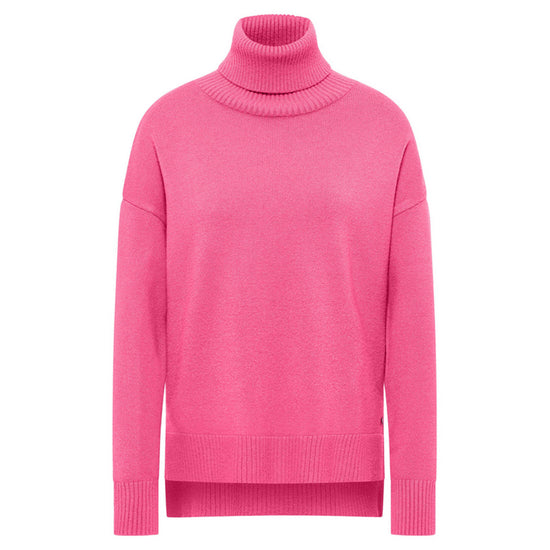 Frieda & Freddies Damen Strick-Rollkragenpullover 3353 crazy pink